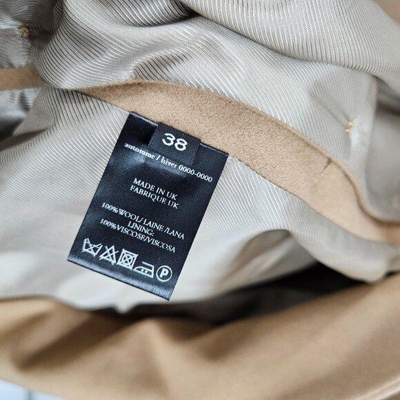 Rokh Coat $2200 Brown Wool Long Line Button Details Pockets Convertible Maxi 38 - Picture 6 of 11